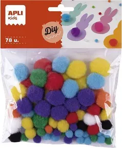 Pompon, mix kolorów, APLI Creative